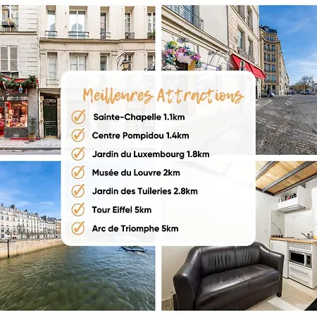 Magnifique Studette Au Coeur De L'ile Saint Louis Apartment