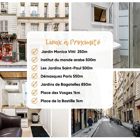 Magnifique Studette Au Coeur De L'ile Saint Louis Apartment
