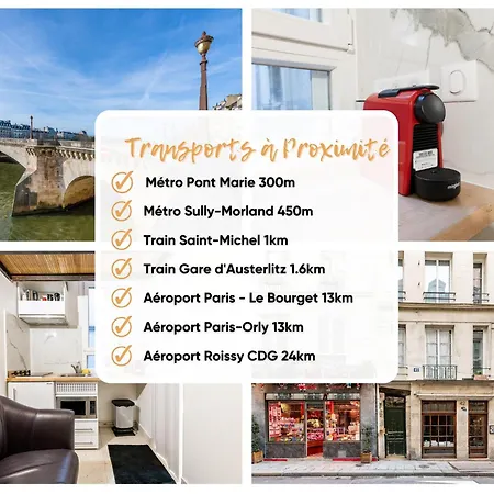 Apartment Magnifique Studette Au Coeur De L'ile Saint Louis