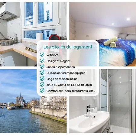 Magnifique Studette Au Coeur De L'ile Saint Louis Apartment Paris